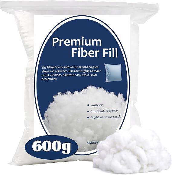 Bupete 21oz/600g Polyfill Stuffing, (1.8oz~4.18lb) Pillow Stuffing
