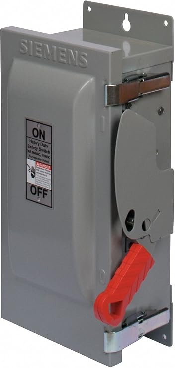 Siemens HF322N 60-Amp 3 Pole 240-volt 4 Wire Fused Heavy Duty Safety Switches