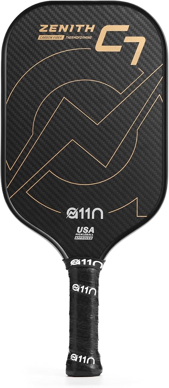 A11N Zenith Pickleball Paddle 16mm | T700 Carbon Fiber with Foam Injected Walls | Enlarged Sweet Spot | Elongated or Wide Body Shape