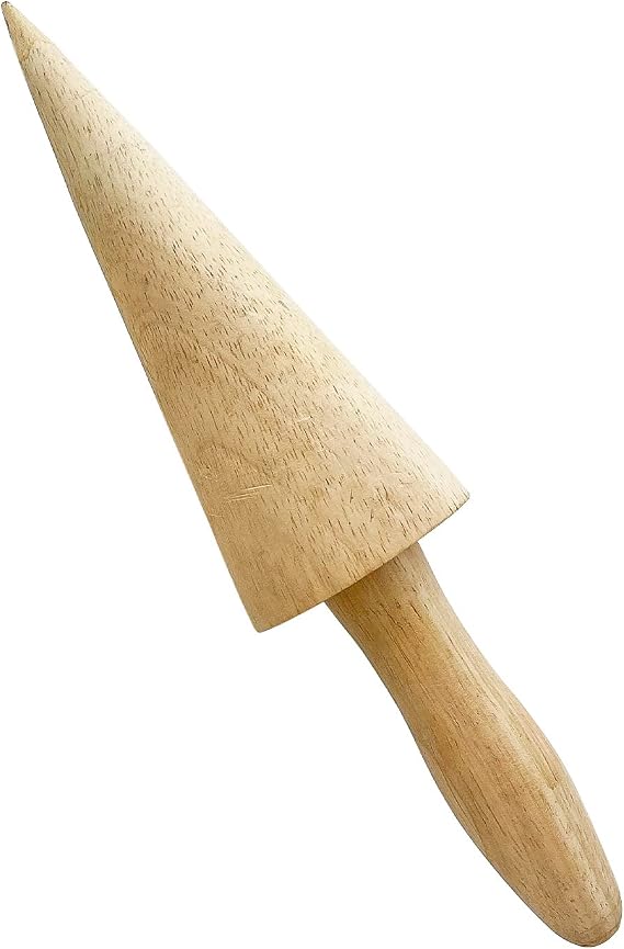 GorillaRock Waffle Cone Roller | Ice Cream Cone Forming Tool | Wooden & Plastic Cone Mould (Wooden)