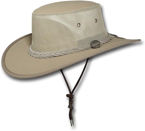 Mesh Drover Cotton Canvas Hat by Barmah