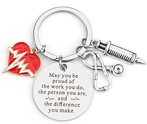 Nurse Keychain Gifts - Medical & Doctor Graduation Gifts for Women, Teachers & Thanksgiving