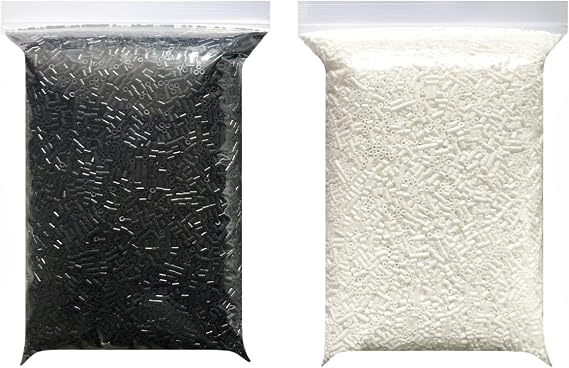 Fuse Beads 2.6mm Mini Iron Beads White 10000pcs Black 10000pcs Craft Handmade Decoration DIY Makeup with 1 Ironing Paper | ハンドメイド装飾DIYメイク、アイロンペーパー1枚付き