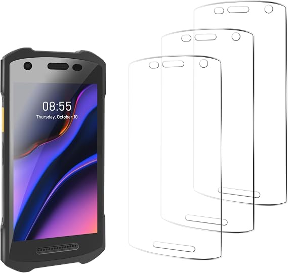 Tempered Glass Screen Protector for Zebra Symbol TC21 TC26 Handheld Touch Barcode Scanner, HD Clear, Scratch Resistant (3pcs)