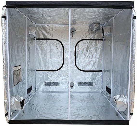 Grow Tent Multi-Function Grow Tent Large Plant Growth Box with Ventilation Holes, Home Plant Greenhouse with Floor Support, Various Sizes (Color : Black, Size : 78.7''x78.7''x78.7'')