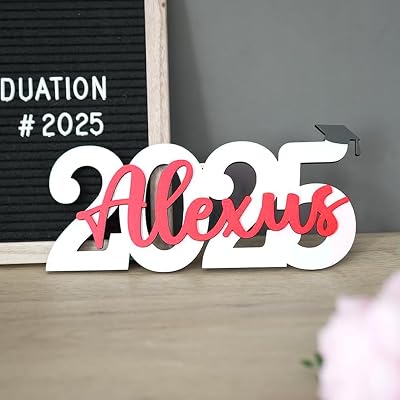 Custom Graduation Decor Name Sign, Graduation Gifts For Her, Grad name sign 2024 2025, Graduation Decorations, Custom Kids Name Sign For Graduation Gift Grandson Graduation