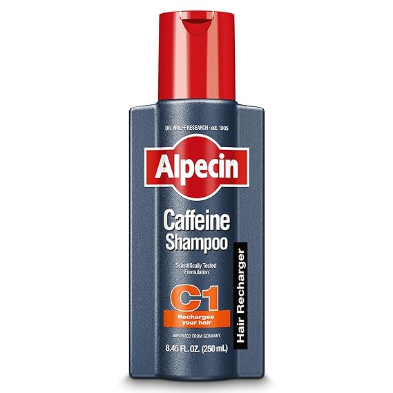 Alpecin C1 Caffeine Shampoo 8.45 fl oz, Cleanses the Scalp to Promote Natural Hair Growth, Leaves Hair Feeling Thicker and Stronger | Cleanses the scalp, promotes natural hair growth, leaves hair feeling thicker and stronger