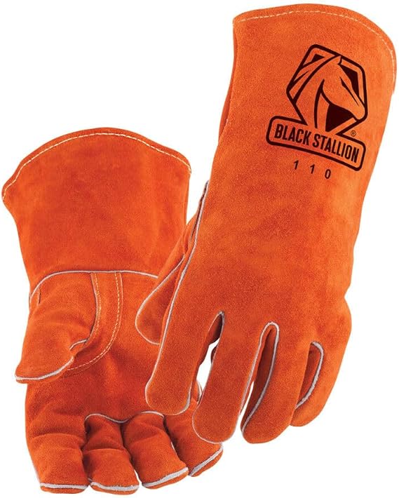 Black Stallion 110 Standard Split Cowhide Stick Welding Gloves
