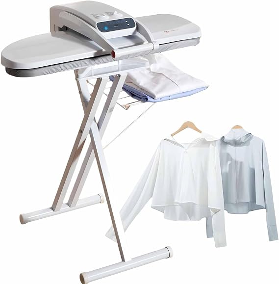 Large Steam Iron Press with Stand,Steam Press 800 * 310mm/650 x 240 mm Area 50Kg Pressure,Different Fabric Temperature Control Table Iron Press for Home Business 1800W-Withbracket