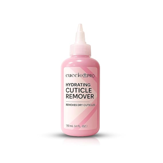Cuccio Pro Hydrating Cuticle Remover 4 fl oz Professional Fast-Acting Cuticle Softener & Remover for Dry, Rough Cuticles, Moisturizing Lanolin-Infused Formula for Healthy Nails