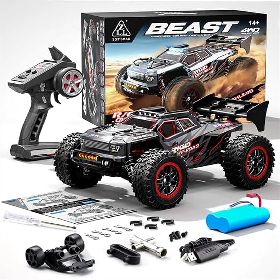 ZLL New 2025 RC Truck Model SG316MAX 1:16 Scale 4WD RC Truck, High Speed Off-Road Vehicle, Brushless Version for RC Enthusiasts and Bashers.