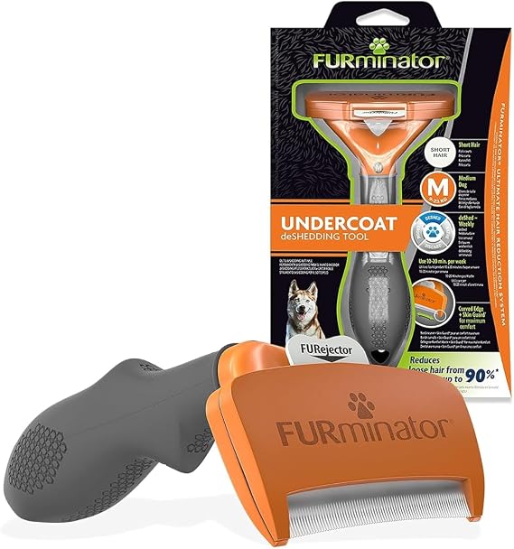 FURminator Undercoat deShedding Tool for Medium Short Hair Dogs 9-23 kg