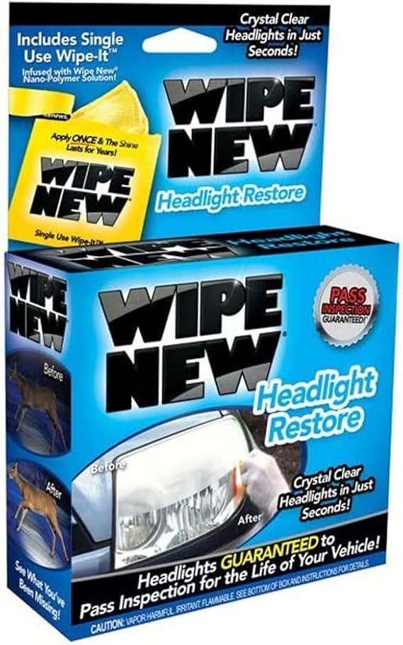 Wipe New HDL6PCMTRRT Headlight Restore Kit
