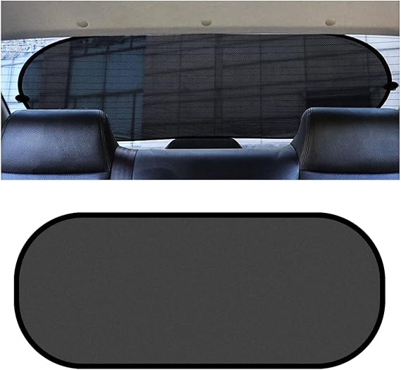 Moly Magnolia UV-Blocking Car Window Sunshades, 39"x19"/Rear | glare-reducing mesh, removable mounting, fits compatible glass areas, car interior accessories