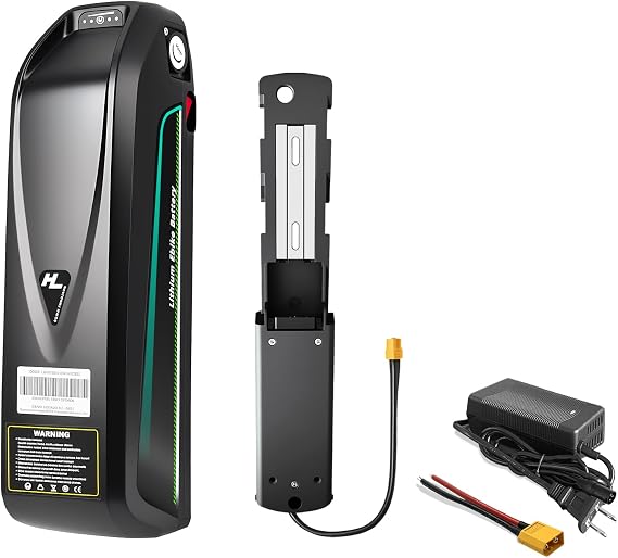 Upgraded 48V ebike Battery, 13Ah/20Ah,for 100W-1500W Electric Bicycles, E-Motorcycles and DIY Projects Built in 30ABMS, Including Charger, XT60 Connecting Cable and Base(48V13AH)