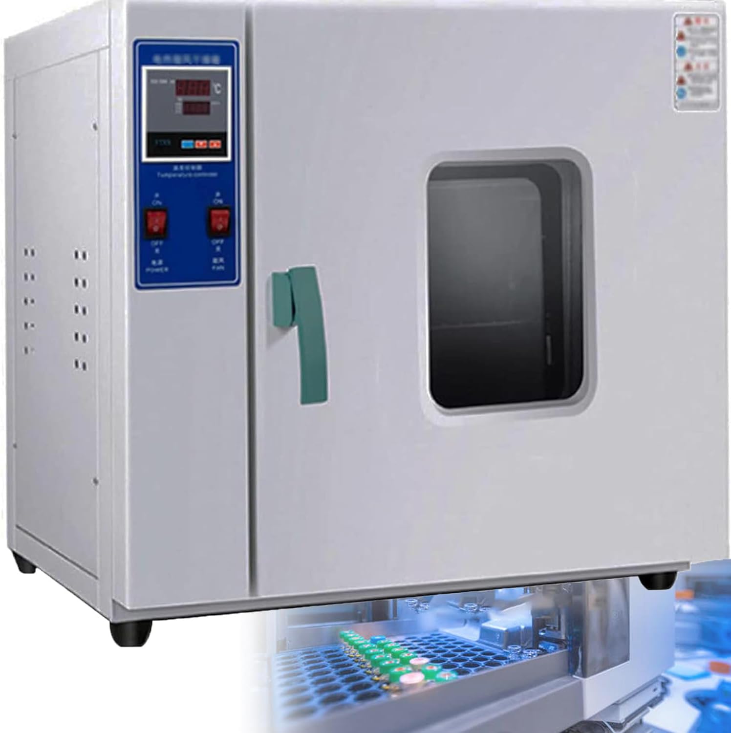 LaboratoryIndustrial Constant Temperature Blower Drying Oven, Lab Forced Air Convection Drying Oven with Intelligent Digital Display Temperature Controller, Laboratory Thermostat Incubator Oven, 46L