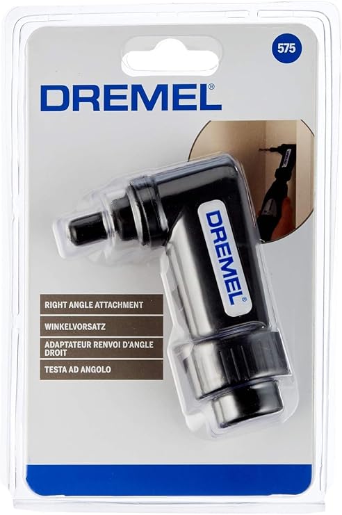 Dremel 575 Right Angle Attachment, Right Angle Drill Adapter for Rotary Tool