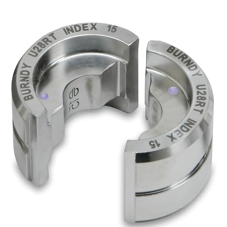 Burndy U4CABT Stainless Steel U Die, Index 375, Green