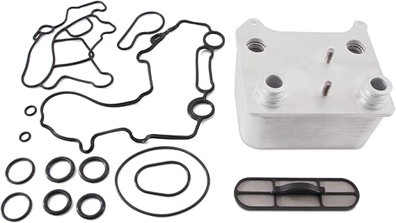 Mishimoto MMOC-F2D-03 Replacement Oil Cooler, Compatible with Ford Powerstroke 6.0L, 2003-2007