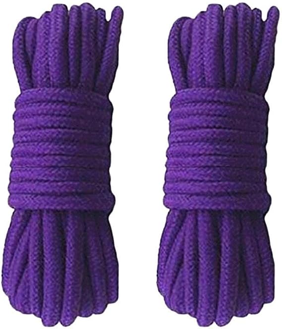 Soft Cotton Rope for DIY,Camping,Swing, Home Decor, 32ft,Purple