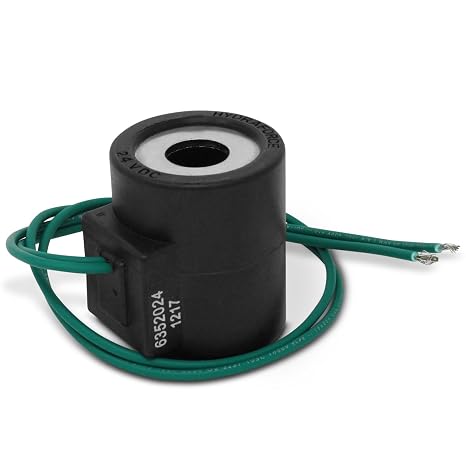 HydraForce 6352024 Solenoid Valve Coil, 18" Wire Leads, 24V DC, Size 10