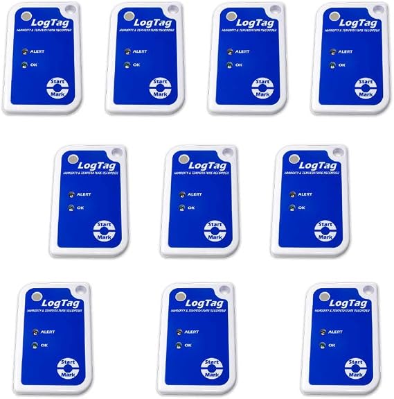 10 Pack LogTag HAXO-8 Temperature/Humidity Data Logger