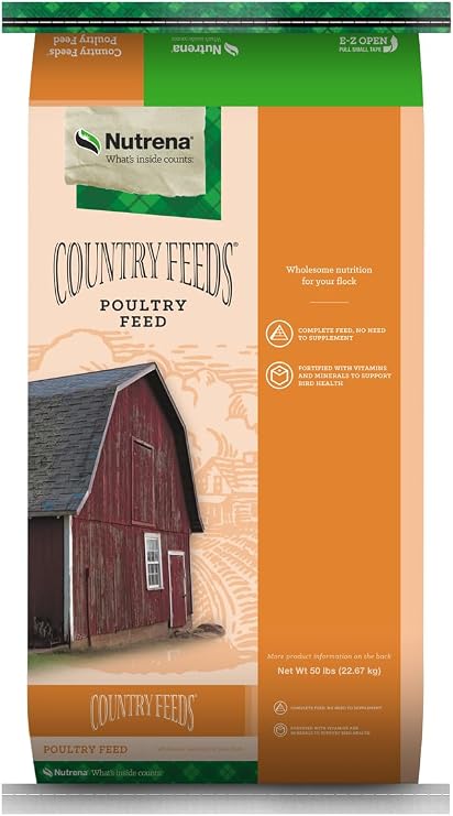 Nutrena Country Feeds Hi-Grain Layer Feed 16% Protein, Textured Feed, 50 lbs