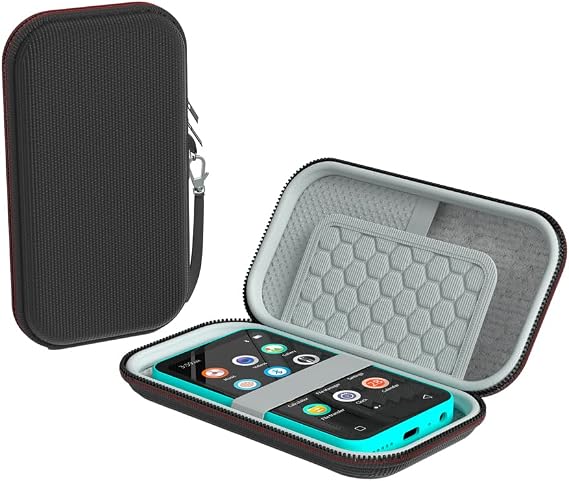 TIMMKOO MP3 Player with Bluetooth and WiFi, MP3 & MP4 Player Case for Earbuds, USB Cable and Memory Card (Black)