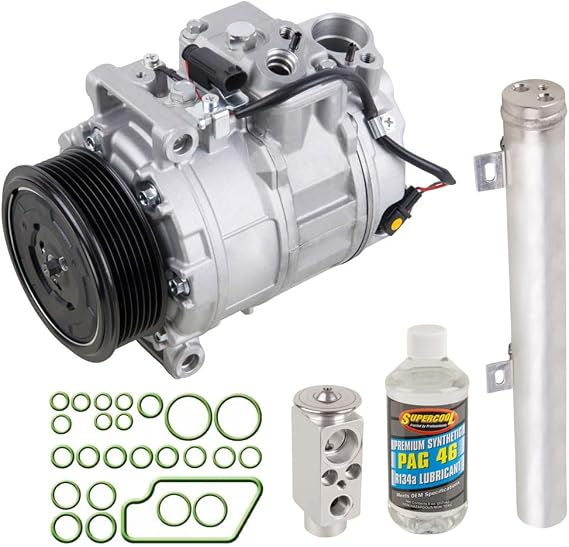 For Mercedes E320 W211 2007 2008 2009 AC Compressor w/A/C Repair Kit - BuyAutoParts 60-89705RK New