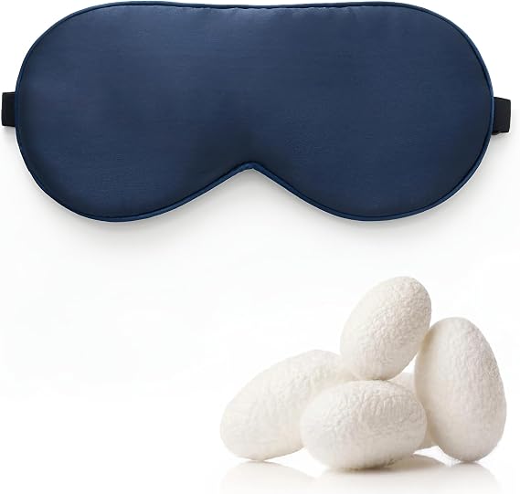 1 Pack Silk Sleep Mask for Sleeping, 100% Mulberry Silk Eye Mask