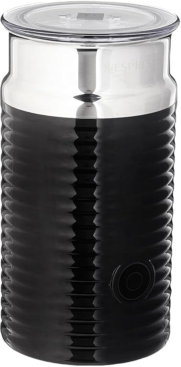 Nestle Nespresso Aeroccino3 3594 Black Milk Frother | Auto shut-off