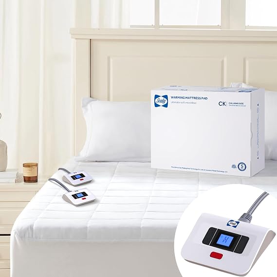 Sealy Electric Mattress Pad Cal King Size 10 Heat Settings Machine Washable