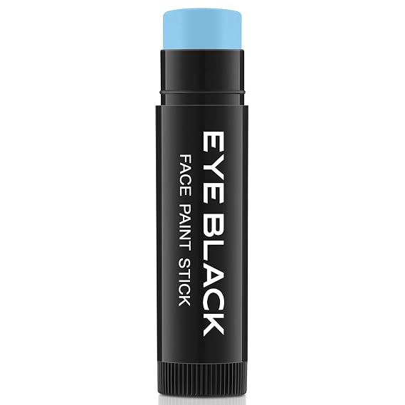 Light Blue Eye Black Stick for Baseball Football Softball Lacrosse, Anti-Glare Under Eye Grease Stick for Athletes Sports Training, Sports Eye Black