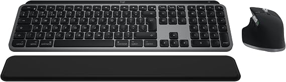 Logitech MX Keys S Combo for Mac, Wireless Keyboard and Mouse (Grey)
