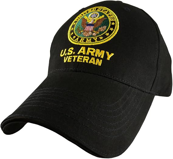 EAGLE CREST U.S. Army Veteran Cap Black