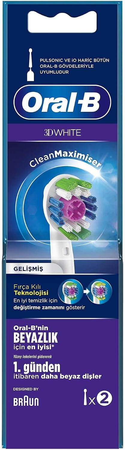 Oral-B Toothbrush Replacement Head Pro White 2 pcs
