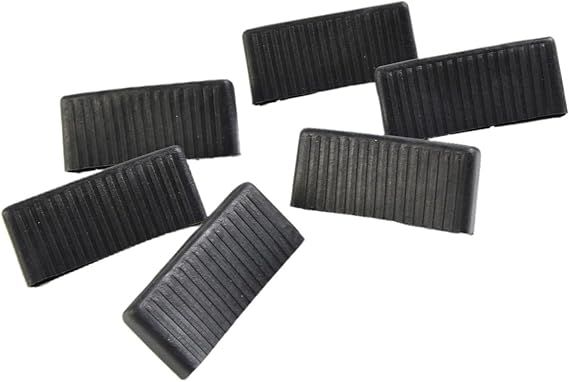 HpLive 6 Pieces Bed Slat Caps 65 mm Replacement Plastic End Caps for Metal Wood Leather Beds Day Beds Bunk Beds Black Bracket Sleeping Furniture