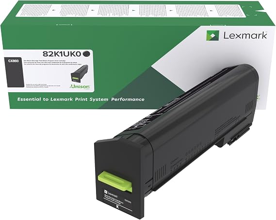 Lexmark 82K1UK0 CX860 Black Ultra High Yield Return Program Cartridge Toner