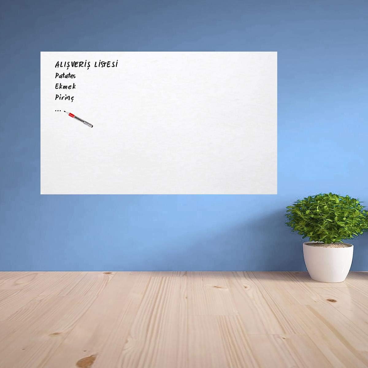 Buffer HH44YT1735 Study Writing Board Magnetic Wall Sticker 100x60 cm, Colorful, Medium