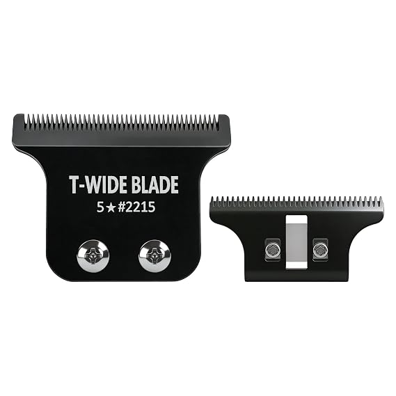 Black 2215 Replacement T Wide Blades for Wahl 5 Star Detailer Li Trimmer