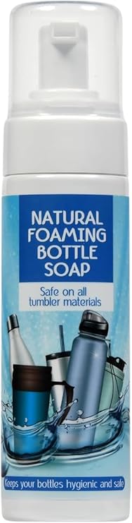 Natural Foaming Bottle Soap 200ml | Safe for Stainless Steel, Plastic & Thermal Flasks | Eco-Friendly & Plant-based Baby Bottle Cleaner | Unscented, Removes Odors & Residue