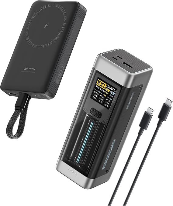 CUKTECH 20 140W 25,000mAh Power Bank + CP12 10000mAh Magnetic Power Bank Combo
