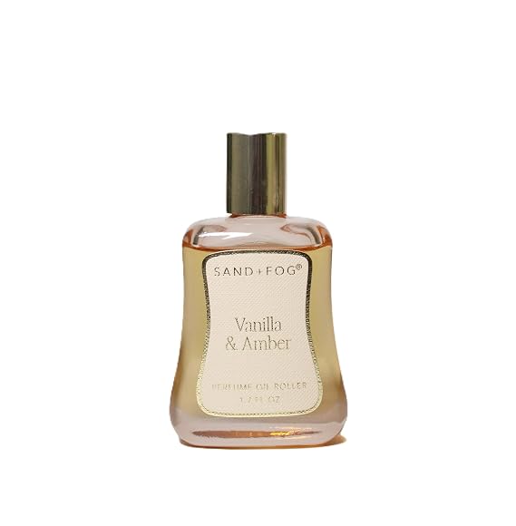 Sand + Fog Vanilla and Amber Perfume Oil, 1.7 fl oz, Roll-on Applicator