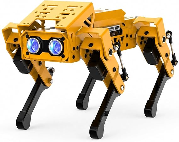 Smart AI Robot Dog perro robot inteligente Quadruped Programmable Robot, Coreless Servos and Module, for Python Scratch Programming PC APP Control STEM Education nan