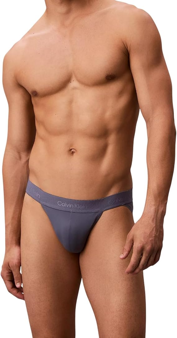 Calvin Klein Men's Microfiber Lace Jock Strap
