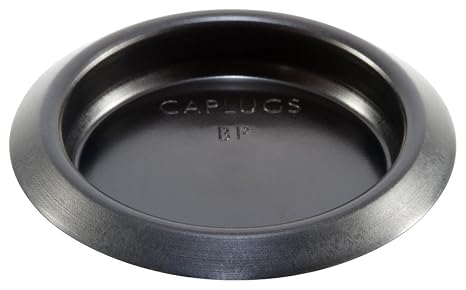 Caplugs BP-2-1/2-5 BP Series Button Plug with Recessed Type Heads, 40 Pack, Black LD-PE, Hole Size 2.44-2.53" x Metal Thickness .02-.14" Plugging Holes, Auto Body, Tanks, Refrigeration Units