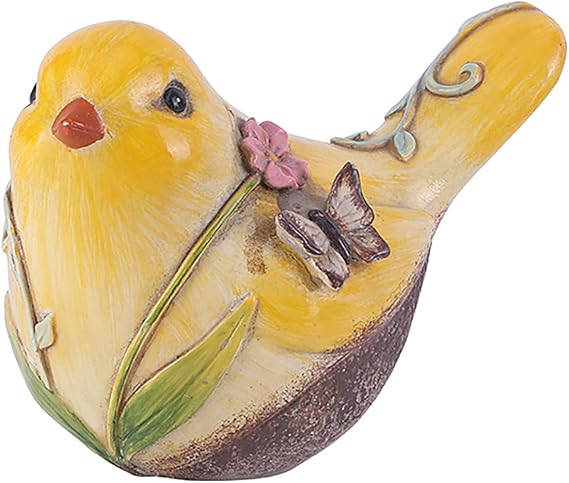 Resin Bird Statues Hand-Painted Birds Figurines Bird Statue Shelf Decor Funny Animal Sculpture Garden Ornaments Tabletop Figurine Decor Yard Art Figurines Gifts for Birds Lovers (1PCS, A)