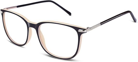 GQUEEN Fashion Fake Non-prescription Glasses Clear Lens Nerd Plain Frame