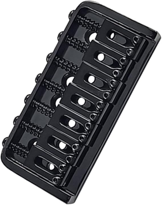 Electric Guitar Bridge Replacement Parts 7 String Guitar Fixed Hardtail Bridge Load Tailpiece For Electric Guitar (Color : Black)