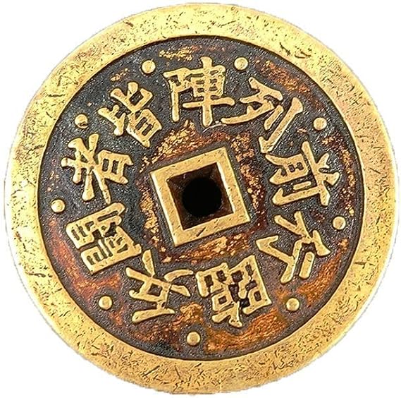 Feng Shui Gold Coins - The Secret to Luck and Wealth 1 inches Lucky Coin Amulet feng Shui Wallet Amulet feng Shui Decor Good Luck Rhinestones Health feng Shui Good Luck Charm Lagnlnaoy